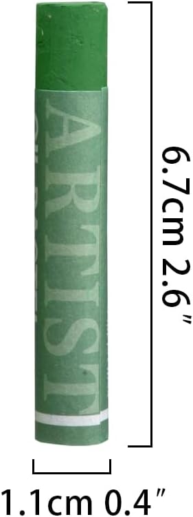 qianshan Soft Oil Pastels Set of 12 Colors,Non Toxic,Soft Texture Vibrant and Creamy Oil Crayons Pastels Art Supplies For Professional Artists Beginners Drawing.Skin&Green