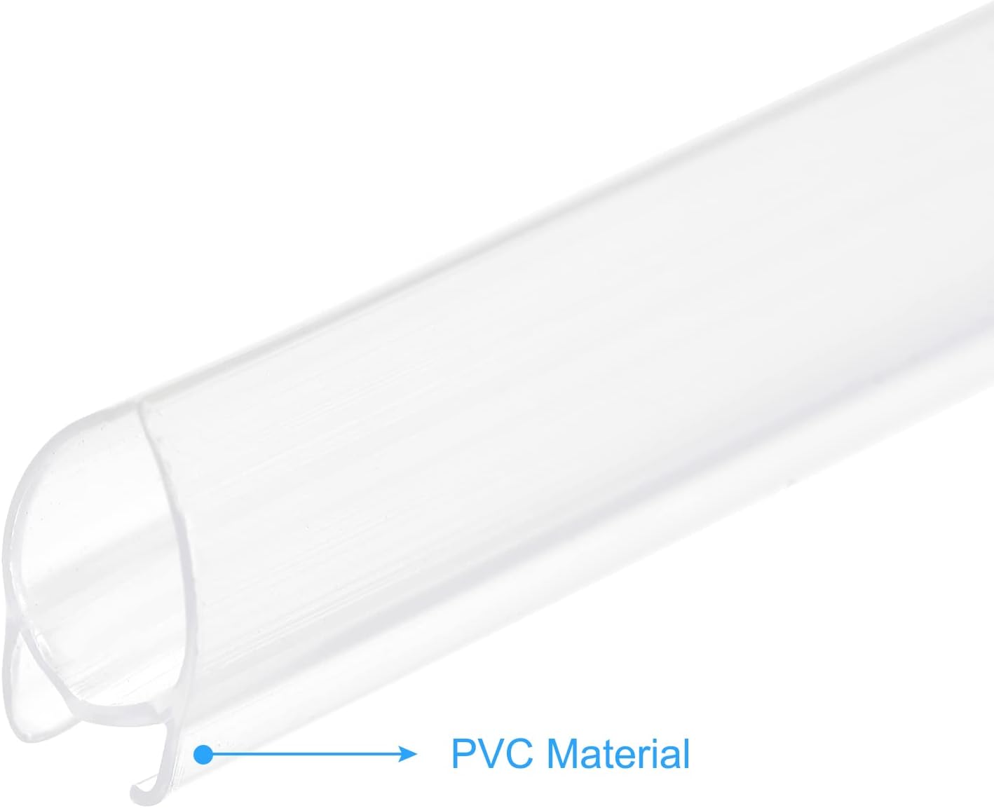 MECCANIXITY PVC Poster Hanger Strip 35cm/14inch Clear with Clips, 4 Set