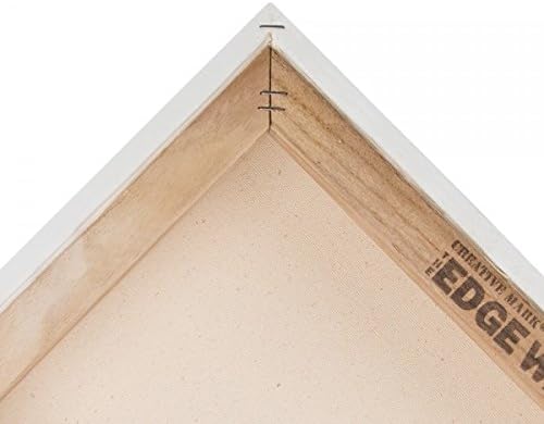 Creative Mark The Edge Deluxe Cotton 1-1/2" Deep Stretched Canvas for Painting, 15x60" Pack of 3, 14oz. Primed Weight, Universal Archival Priming, Medium Tooth, Frameless Artwork Canvas for Painters