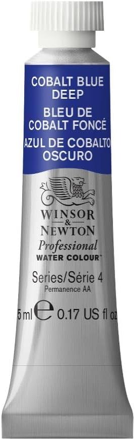 Winsor & Newton Professional Water Colour Paint, 0.17-oz Tube, Cobalt Blue Deep