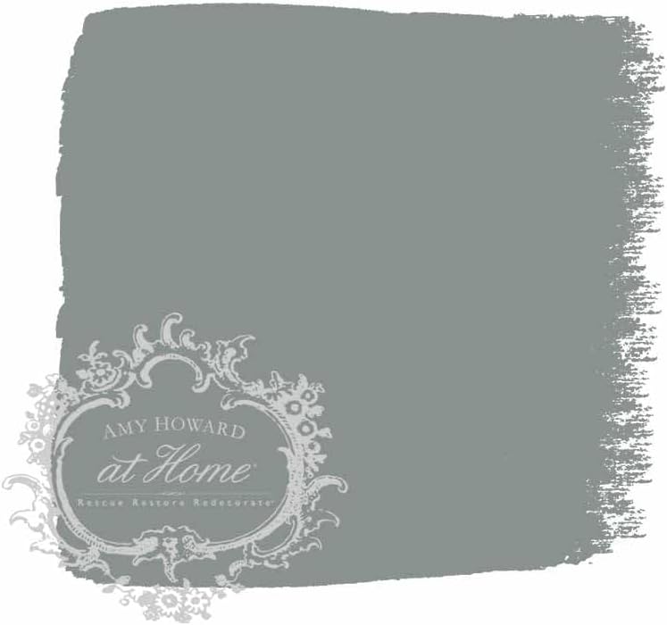 AMY HOWARD AT HOME Chalk-Based One Step Paint for Furniture, Cabinetry, Decor, Finish, and More | No Stripping, Sanding, or Priming | Dark Base | 32 Ounce | Weybridge Classic