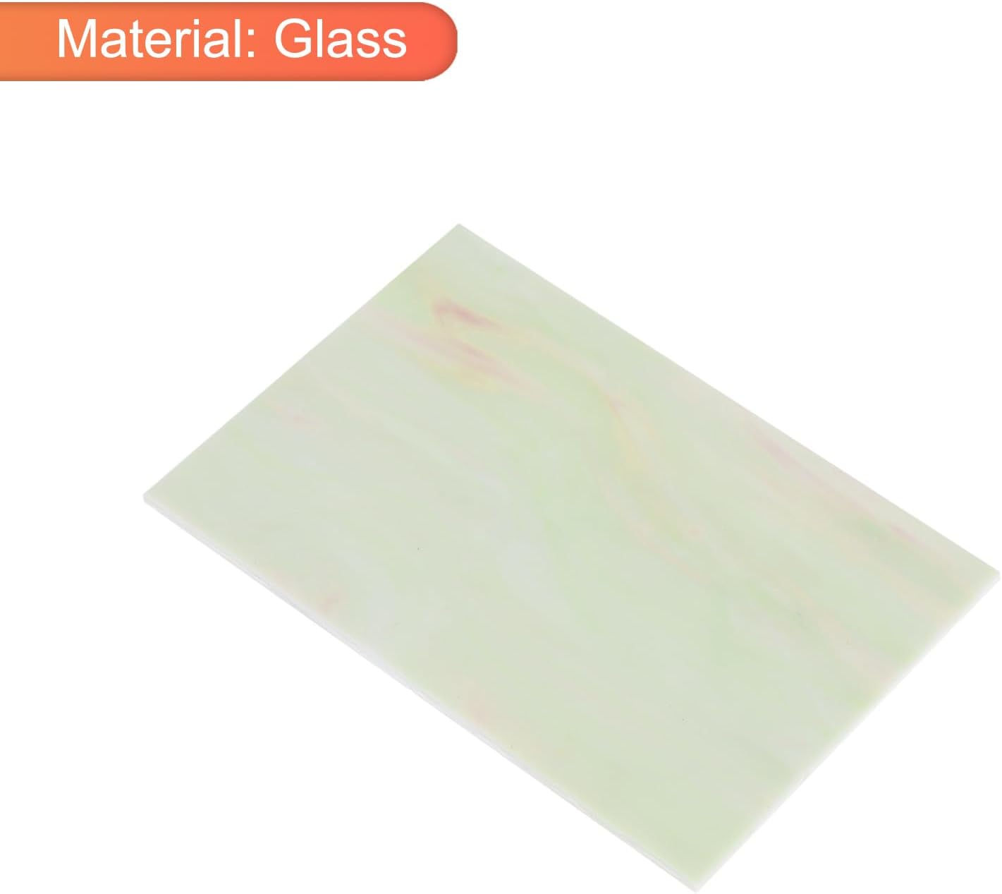 MECCANIXITY 2 Pcs Stained Glass Sheet Mosaic Tile 7.9 Inch x 5.9 Inch Rose Red Stained Glass Sheets for Crafts DIY Art Project