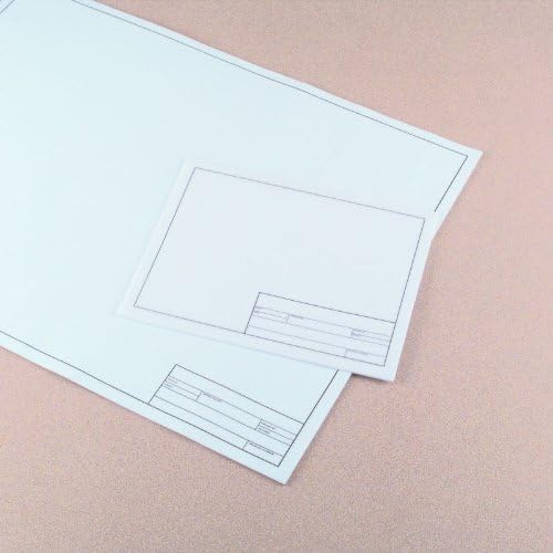 Clearprint 8-1/2" x 11" 1000H Design Vellum Sheets with Engineer Title Block, 16 lb., 100% Cotton, 100 Sheets Per Pack, 1 Each