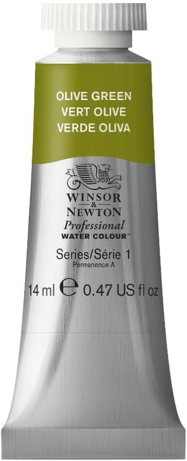 Winsor & Newton Professional Water Colour Paint, 0.47-oz Tube, Olive Green
