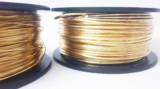 16 Gauge, Jeweler's Brass Wire, Red Brass, Round, Dead Soft, CDA #260-1LB(134FT) by CRAFT WIRE
