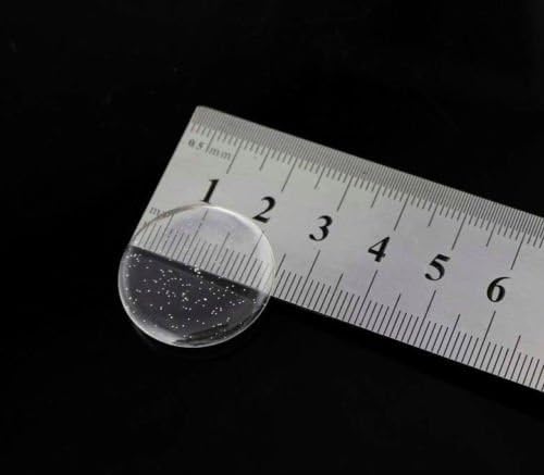 100-Piece Epoxy Resin Dome Stickers – Self-Adhesive Dots for DIY Crafts, Bottle Caps, Hair Bows, Scrapbooks, Jewelry & Pendants,1-Inch,Glitter