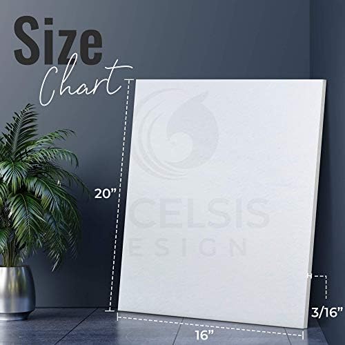 White Foam Board 16 x 20 x 3/16" (5mm) Inch, 15 Pack Acid-Free Foam Core Poster Board Sheets for Art, Crafts, Presentation, Vision Board, Signboard, and Party Decorations