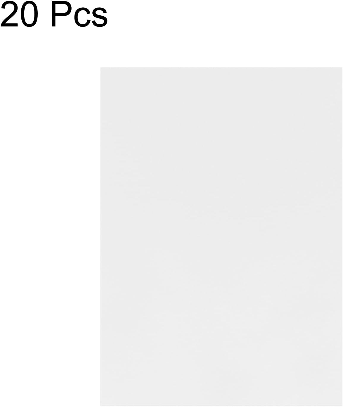 MECCANIXITY Colored Vellum Paper, 20 Sheet Silver Transparency 11.7 x 8.2 Printable Vellum Paper, Translucent Vellum Sheets for Printing Wedding Invitations, Ink Jet Laser Printer