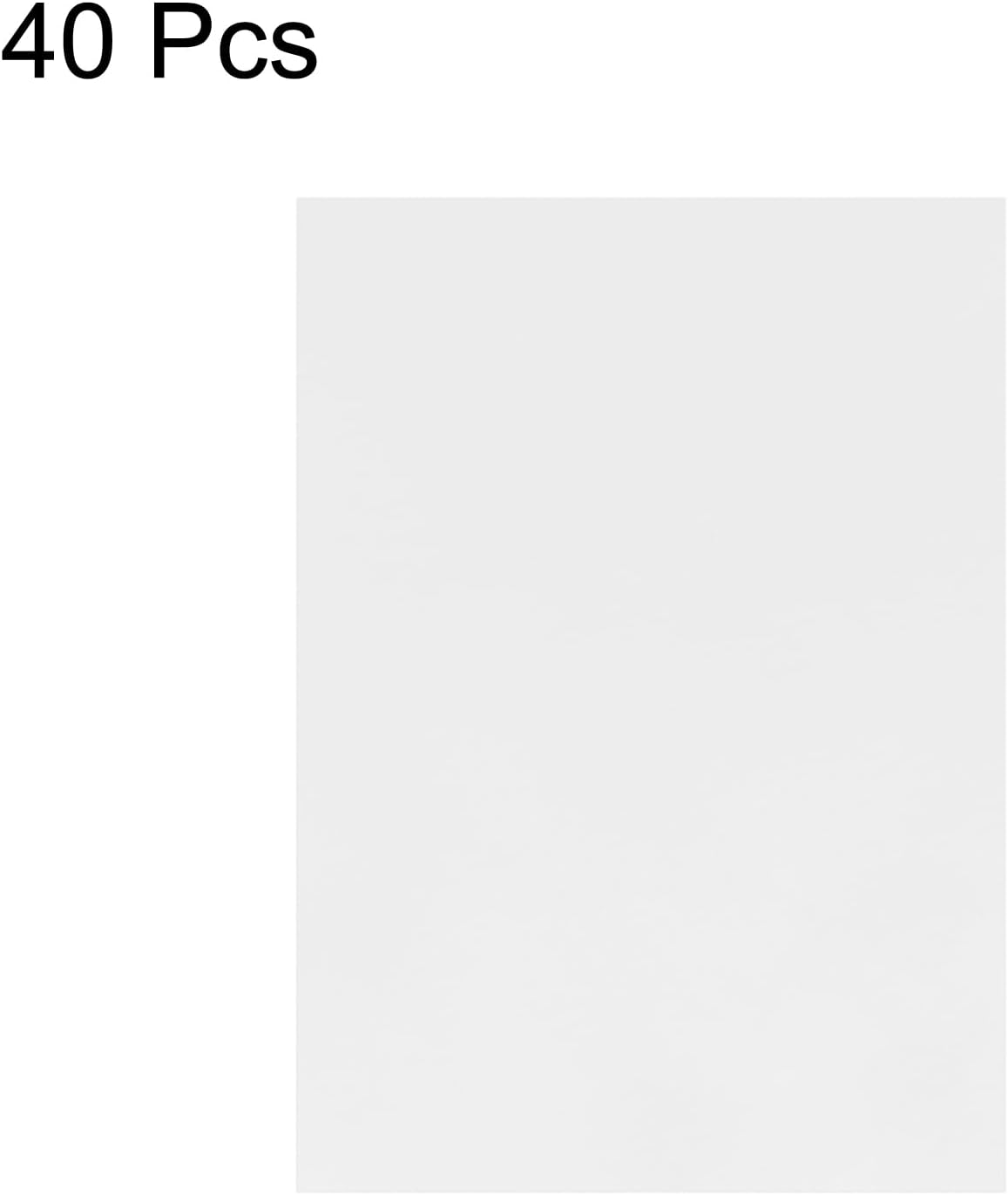 MECCANIXITY Colored Vellum Paper, 40 Sheet Silver Transparency 11.7 x 8.2 Printable Vellum Paper, Translucent Vellum Sheets for Printing Wedding Invitations, Ink Jet Laser Printer