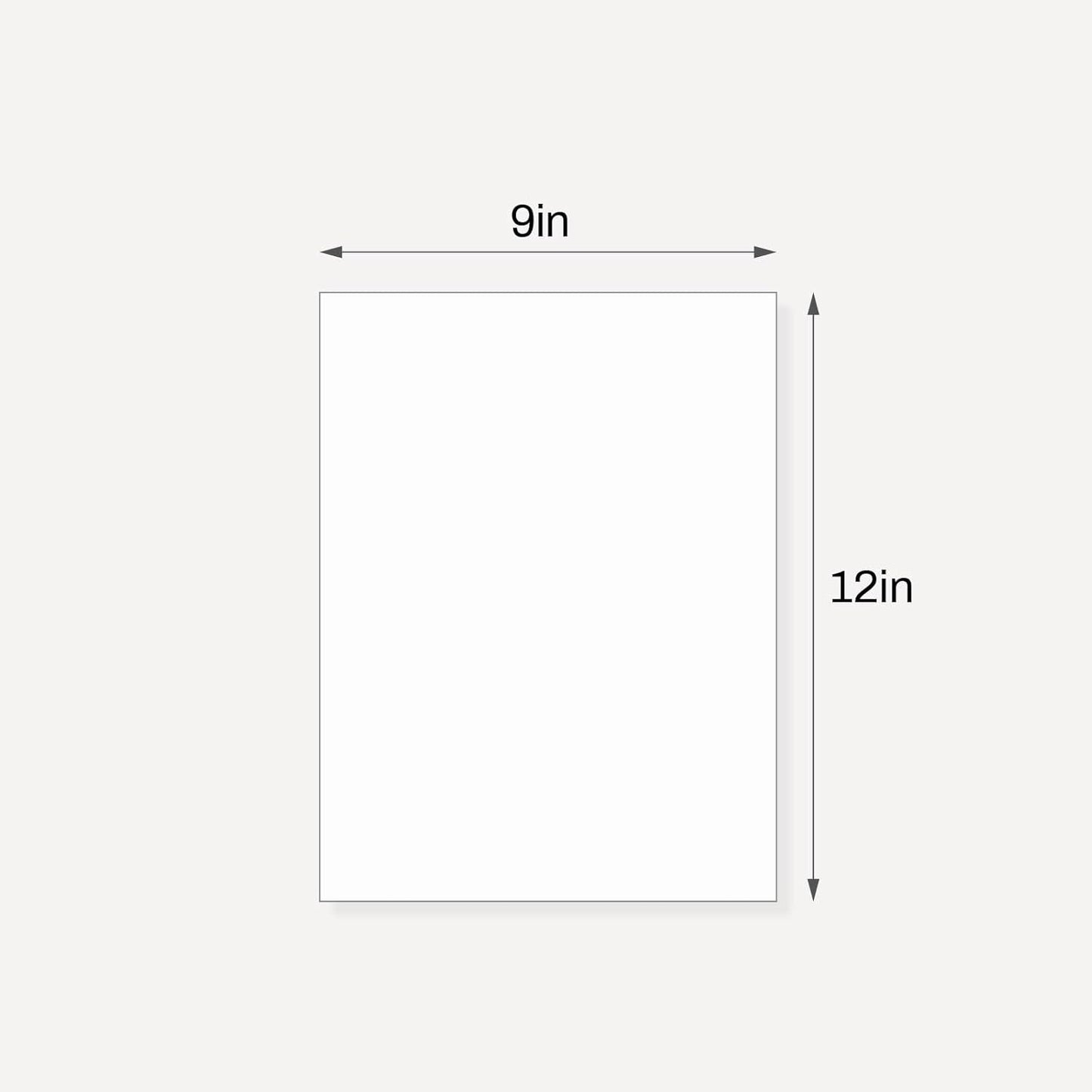 Somime 10 Pack Backing Boards, 9x12 Uncut White Mats Matboards, Acid-Free Backerboards for Art Prints, Ideal for Photos, Pictures, Prints, and Frames