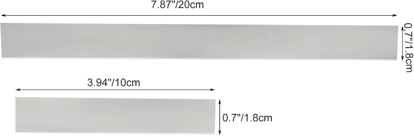 Litoexpe 6pcs Polymer Clay Cutters, Carbon Steel Clay Slicer Blade Set, Flexible Polymer Clay Cutting Slicing Tools for Clay DIY, Sculpting Modelling （Straight）