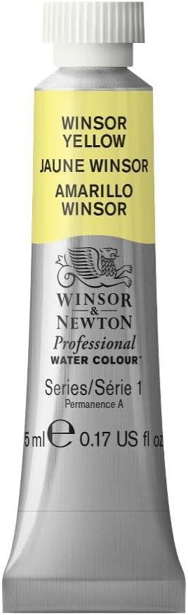 Winsor & Newton Professional Water Colour Paint, 0.17-oz Tube, Winsor Yellow