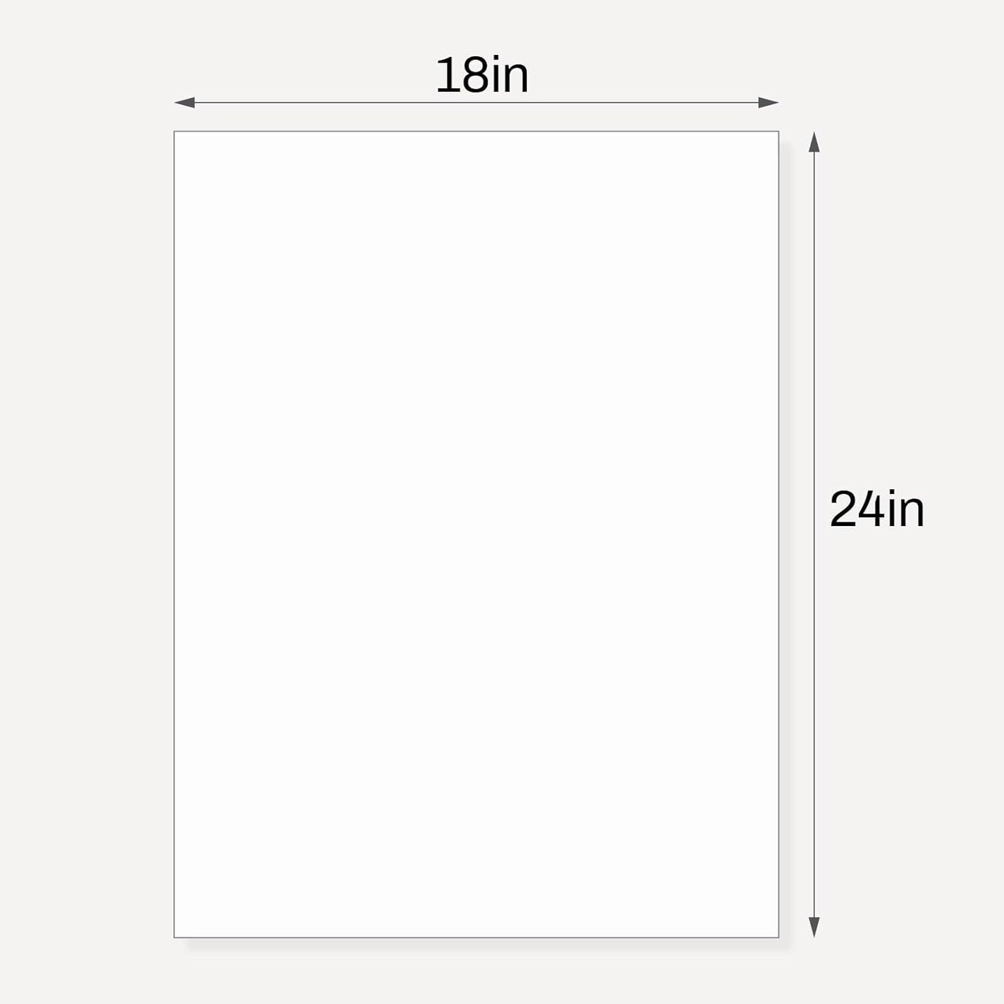10 Pack Backing Boards, 18x24 Uncut White Mats Matboards, Acid-Free Backerboards for Art Prints, Ideal for Photos, Pictures, Prints, and Frames