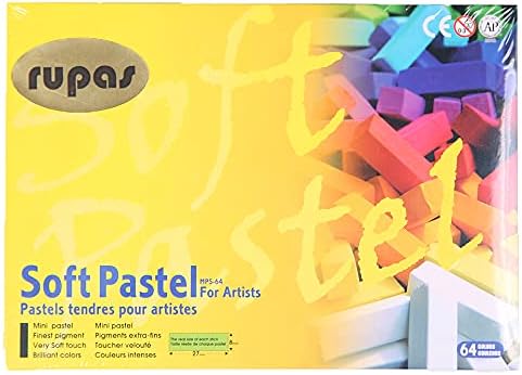 Rupas Soft Dry Pastel 64 Color Set Square Chalk