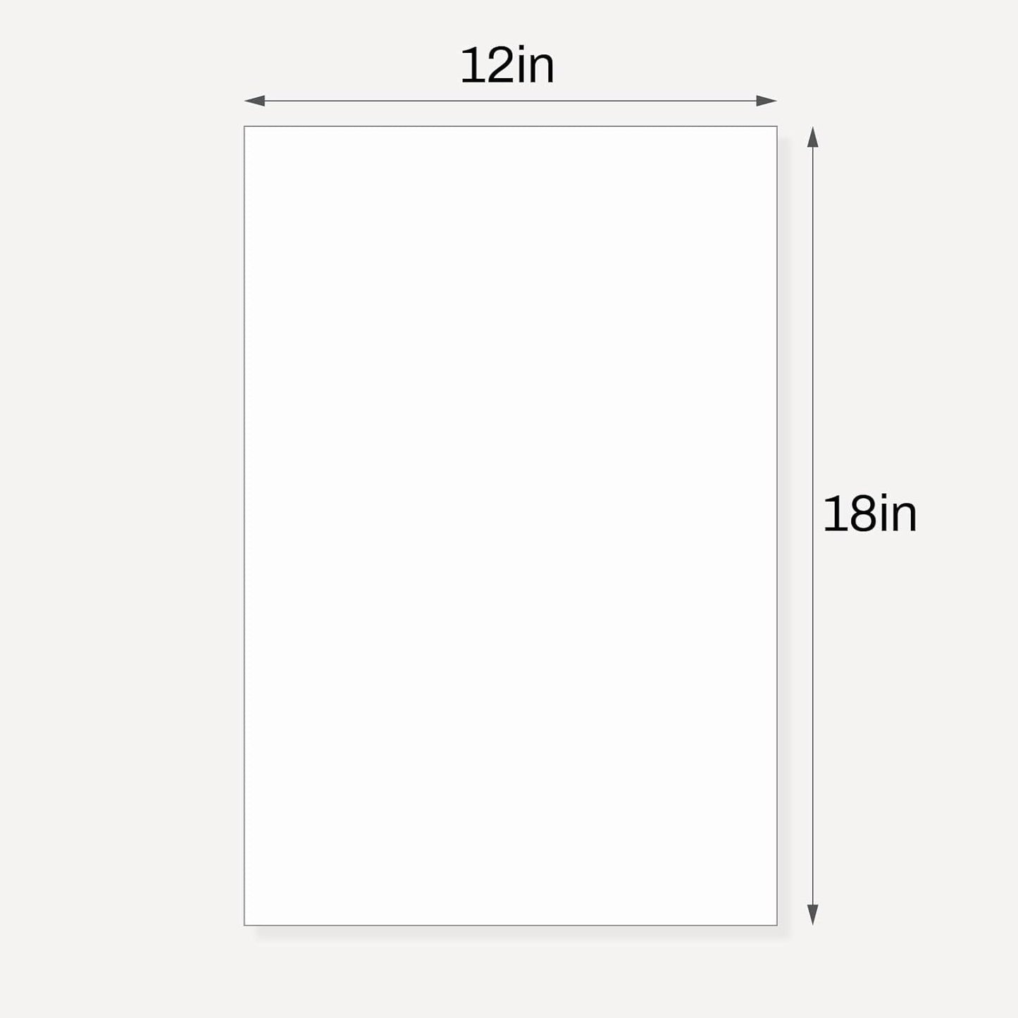 10 Pack Backing Boards, 12x18 Uncut White Mats Matboards, Acid-Free Backerboards for Art Prints, Ideal for Photos, Pictures, Prints, and Frames