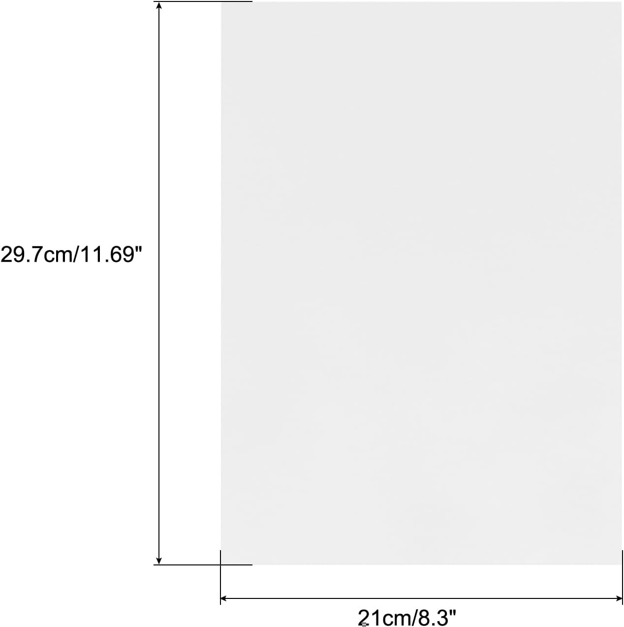 MECCANIXITY Colored Vellum Paper, 20 Sheet Silver Transparency 11.7 x 8.2 Printable Vellum Paper, Translucent Vellum Sheets for Printing Wedding Invitations, Ink Jet Laser Printer