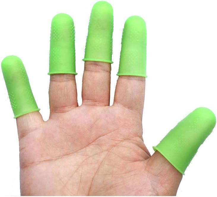 3Pcs Silicone Finger Protector for Hot Glue Gun for Hot Glue, Rosin Wax, Resin, Adhesives, Scrapbooks, Sewing Art Glues and Pastes Craft Supplies