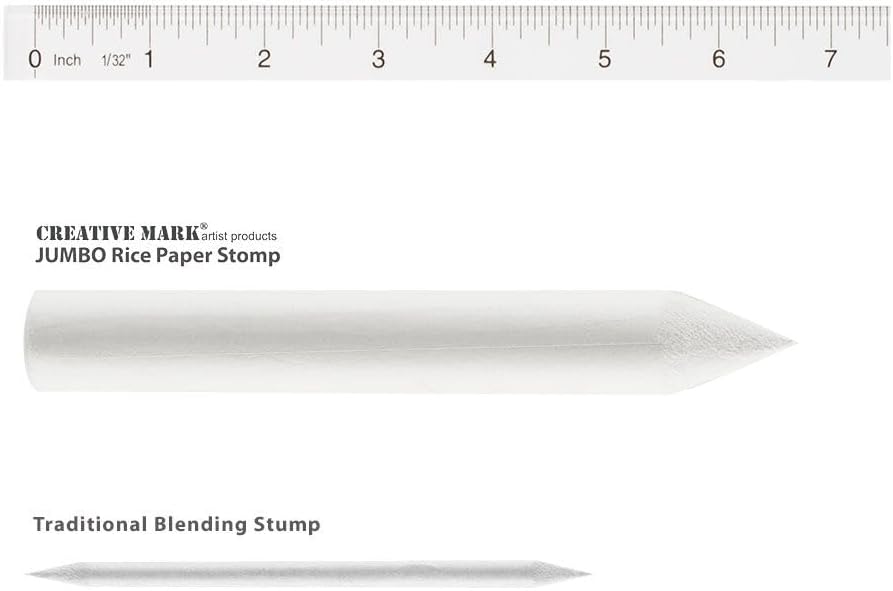 Creative Mark Blending Stumps - Perfect Art Set for Charcoal, Pencils, Pastels - Ideal for Artists and Designers - Solid Double [Set of 6]