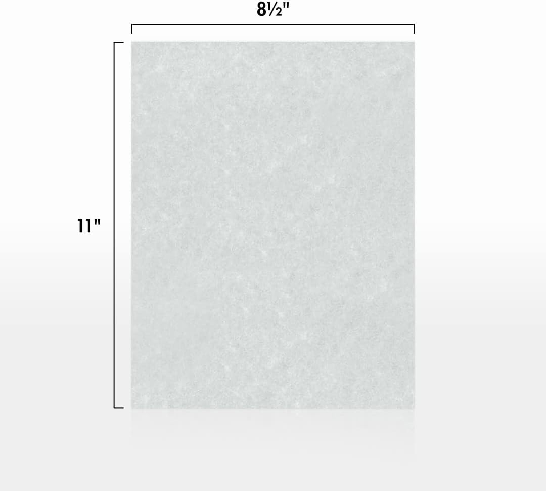LUXPaper 8.5" x 11" Paper | Letter Size | Blue Parchment | 60lb. Text | 250 Qty
