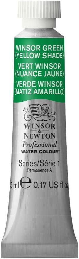 Winsor & Newton Professional Water Colour Paint, 0.17-oz Tube, Winsor Green Yellow Shade