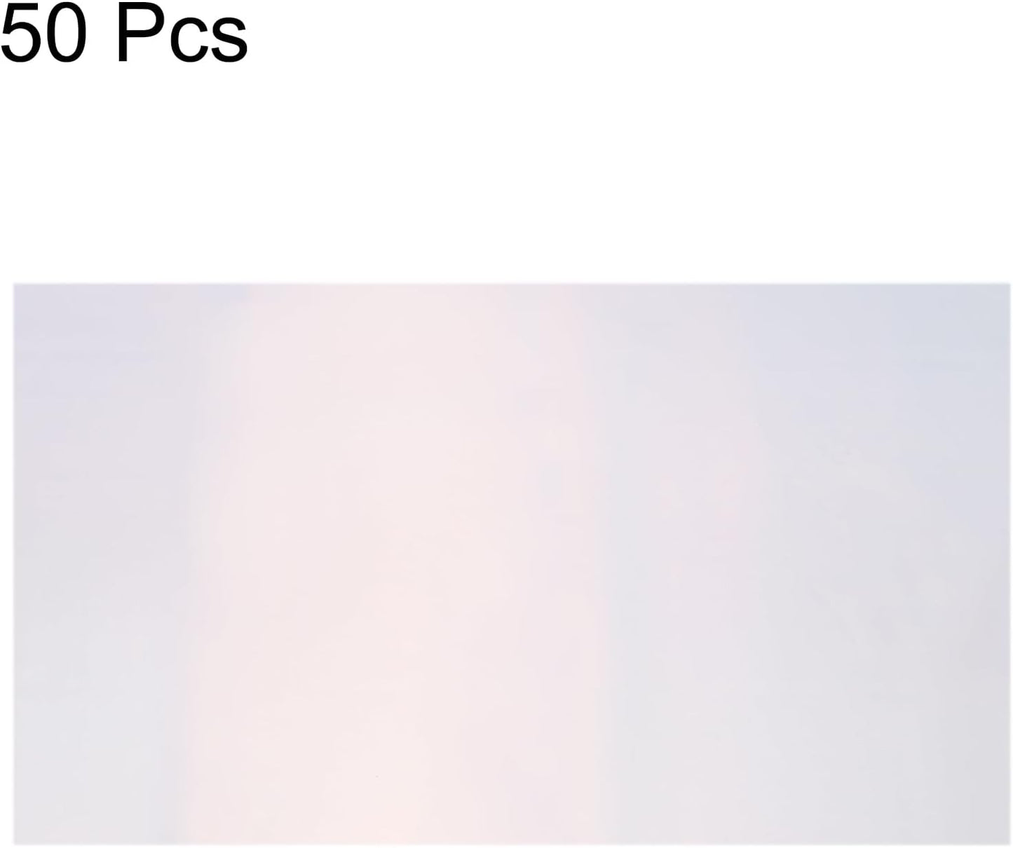 MECCANIXITY 50 Sheets Heat Reactive Foil, 20x29cm Laser Silver Foil Transfer Sheets Toner Reactive Foil Transfer Foil Sheets Hot Foil Stamping Paper for Crafts DIY Cardmaking Album Decoration