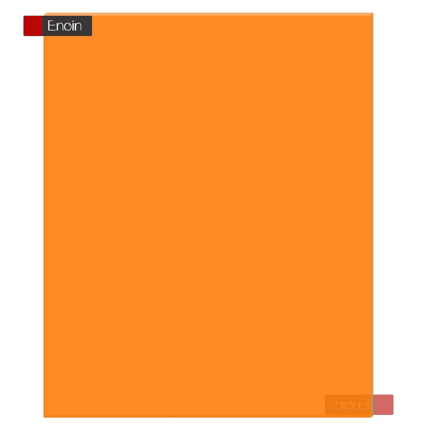 Enoin 12x16 Translucent Orange Acrylic Sheet - Cut to Size Plexiglass Sheets 1/8 inch Thick, Colored Plastic Board Panel for Art Craft, DIY, Painting