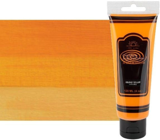 Creative Inspirations Acrylic Paint - Orange Yellow - 120 mL Tube - Smooth & Creamy Consistency, Vibrant Pigmentation, Great Coverage for Artists - Clean Up with Soap & Water