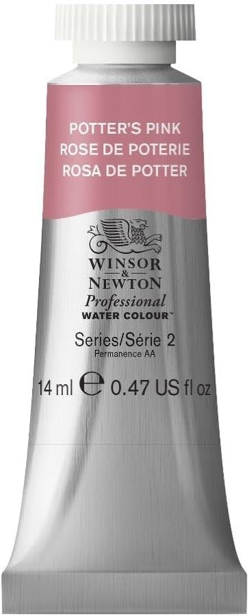 Winsor & Newton Professional Water Colour Paint, 0.47-oz Tube, Potters Pink