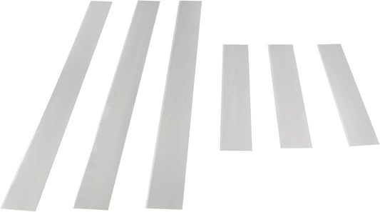 Litoexpe 6pcs Polymer Clay Cutters, Carbon Steel Clay Slicer Blade Set, Flexible Polymer Clay Cutting Slicing Tools for Clay DIY, Sculpting Modelling （Straight）