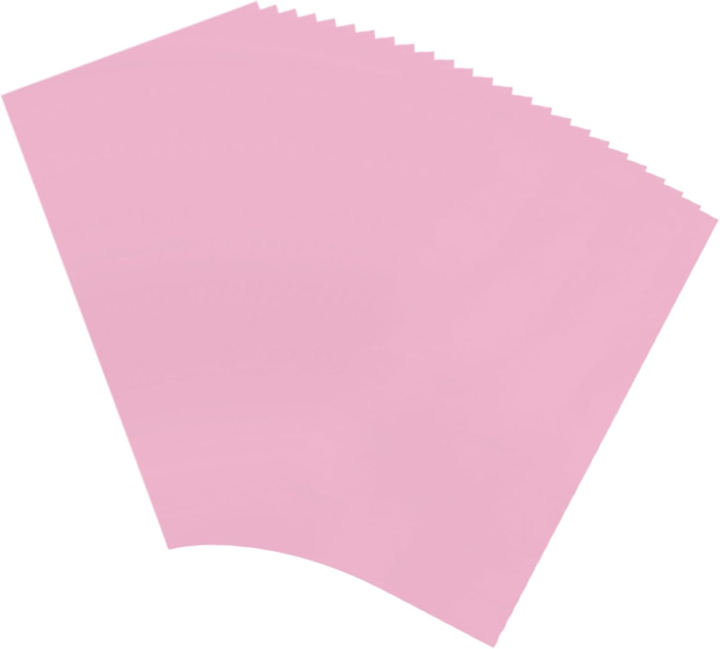 MECCANIXITY 50 Sheets Pink Heat Reactive Foil, 20x29cm Toner Reactive Foil Transfer Sheets for Crafts, Gift Wrapping, Decorative Projects