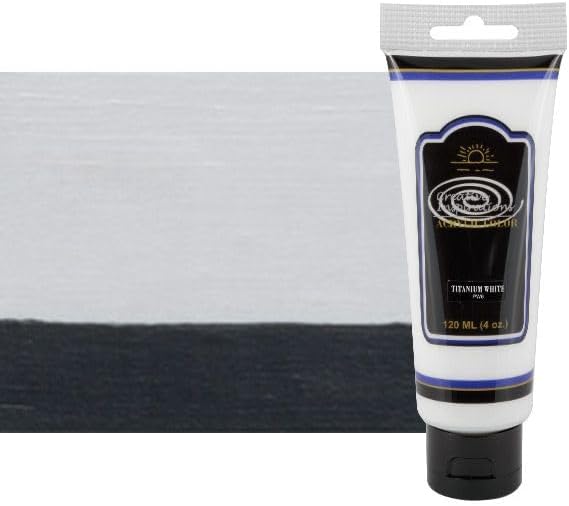 Creative Inspirations Acrylic Paint - Titanium White - 120 mL Tube - Smooth & Creamy Consistency, Vibrant Pigmentation, Great Coverage for Artists - Clean Up with Soap & Water