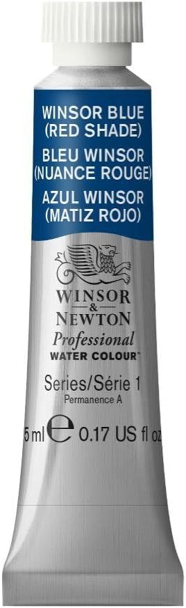 Winsor & Newton Professional Water Colour Paint, 0.17-oz Tube, Winsor Blue Red Shade