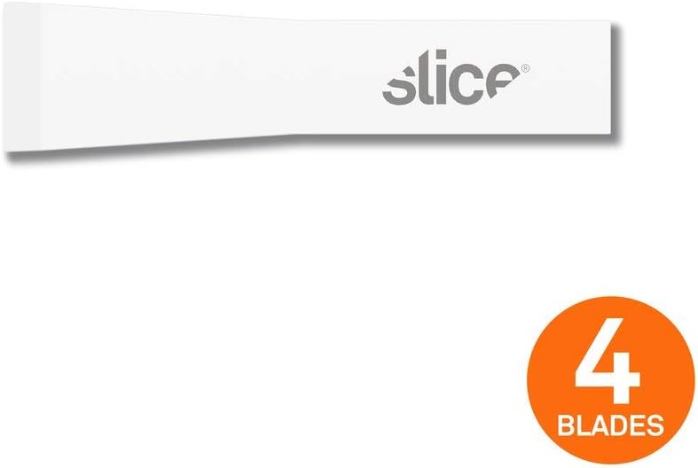 Slice 10534 Chisel Blade, Finger-Friendly Edge, Safer Choice, Never Rusts, Lasts 11x Longer Than Metal, Precision Scraping, Scratchboard Art, Sculpting