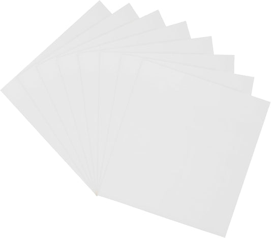 MECCANIXITY 50 Pack Toner Reactive Foil ,Deco Foil Transfer Sheets 8.5"x11" A4 Hot Foil Paper for Laser Printer Scrapbooking Heat Transfer DIY Craft,Silver