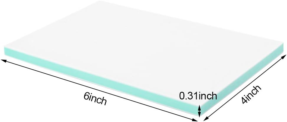 SGHUO 8pcs 4" x 6" Rubber Stamp Carving Blocks Linoleum for Printmaking Supplies, Linocut Block Carving Tools