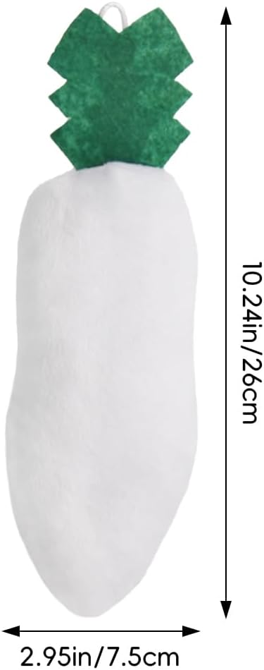 White Radish Pin Cushion,Large Pincushions,Cute Pin Cushions Needle Holders for Sewing Quilting Accessory, DIY Crafts or Patchwork Decor