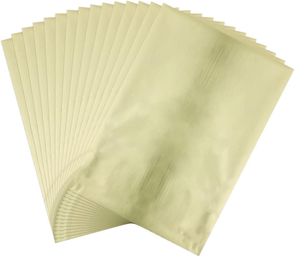 CYFUN DESIGN 50 Sheets Toner Reactive Foil Sheet for Crafts Paper Holographic Heat Transfer Craft Foil Paper for Scrapbooking Stamping Cardstock Heat Transfer DIY Crafts Accessories 7.9 x 11.4inch