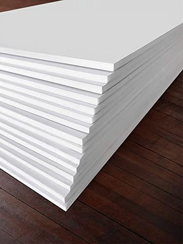 15 Pack Foam Board | White Foam Board 3/16 Inch Thick White Core Mat | Backing Board for Presentations, Signboards, Arts, Display and Crafts with Double-Sided Sheet - 11x14 Inches