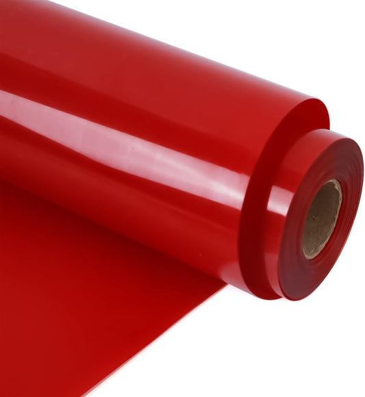 RENLITONG Matte Red Iron on Vinyl Roll - 12Inch x 13ft HTV Heat Transfer Vinyl for T-Shirt, HTV Rolls for All Cutter Machine - Easy to Cut & Weed for Heat Transfer Design