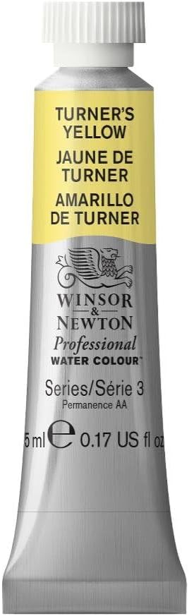 Winsor & Newton Professional Water Colour Paint, 0.17-oz Tube, Turners Yellow