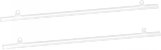 MECCANIXITY PVC Poster Hanger Rail Poster Strip Bar 70cm/28inch Clear with Clips for Poster, Map, 4 Set