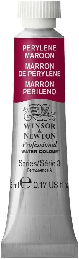 Winsor & Newton Professional Water Colour Paint, 0.17-oz Tube, Perylene Maroon