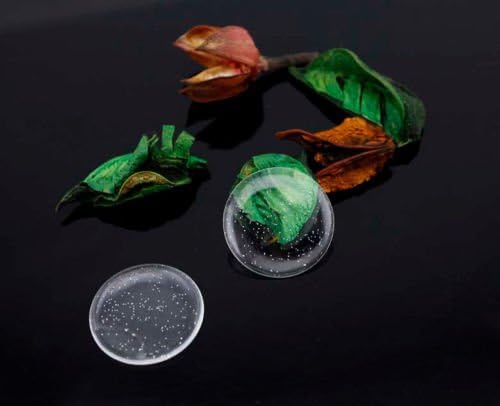 100-Piece Epoxy Resin Dome Stickers – Self-Adhesive Dots for DIY Crafts, Bottle Caps, Hair Bows, Scrapbooks, Jewelry & Pendants,1-Inch,Glitter