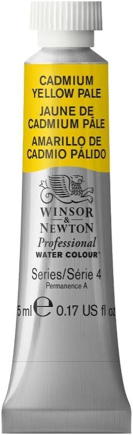 Winsor & Newton Professional Watercolor, 5ml (0.17-oz) Tube, Cadmium Yellow Pale
