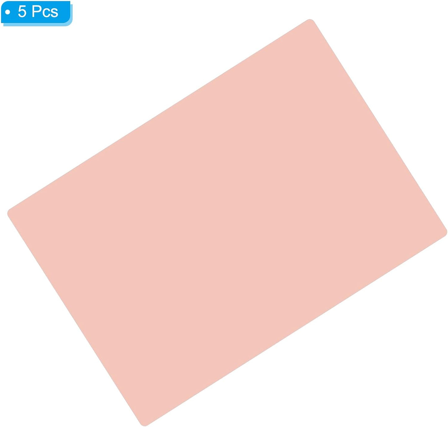 PATIKIL A4 Size Guided Reading Sheet, 5pcs Correction Lighting Gel Filter Colored Overlay Transparent Color Film for Classroom Photo Studio, Light Orange