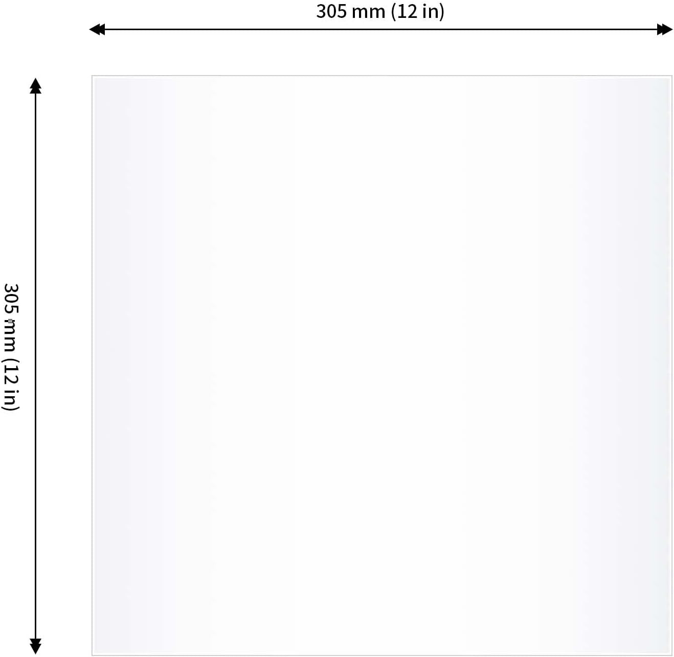 JAPCHET 50 Pcs 12 x 12 Inches PET Blank Stencil Sheets, 10 mil Acetate Sheets, Large Mylar Paper Sheets Template Material, Make Your Own Stencil for Vinyl Cutting Laser Cutting