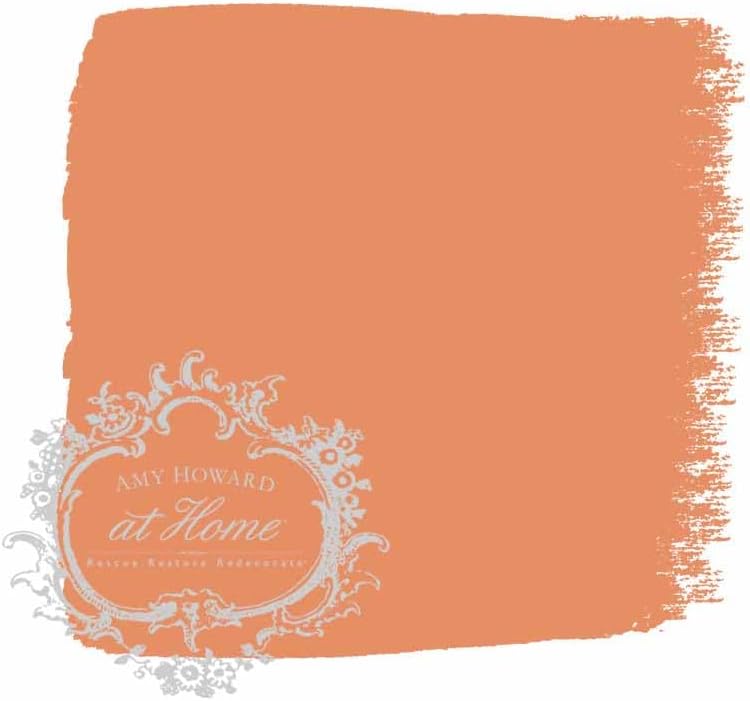 AMY HOWARD AT HOME Chalk-Based One Step Paint for Furniture, Cabinetry, Decor, Finish, and More | No Stripping, Sanding, or Priming | Light Base | 16 Ounce | Peachy Keen