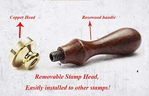 Vintage Santa Claus Monogram Wedding Wax Seal Stamp Melting Spoon Stick Candle Wooden Christmas Gift Box Invitation Embellishment Gift Wrap Package Custom Logo Word Sealing Wax Stamp Set