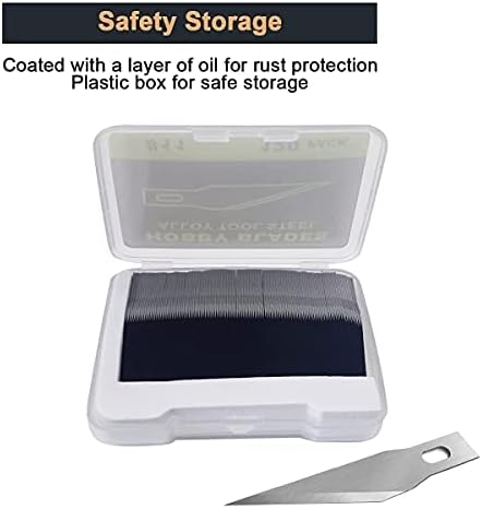 Headley Tools #11 Hobby Knife Blades(Pack of 120),Art Blades Cutting Tool with Storage Case for Craft, Hobby, Scrapbooking, Stencil
