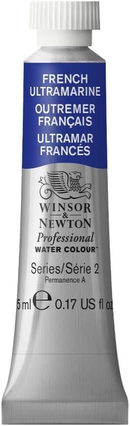 Winsor & Newton Professional Water Colour Paint, 0.17-oz Tube, French Ultramarine